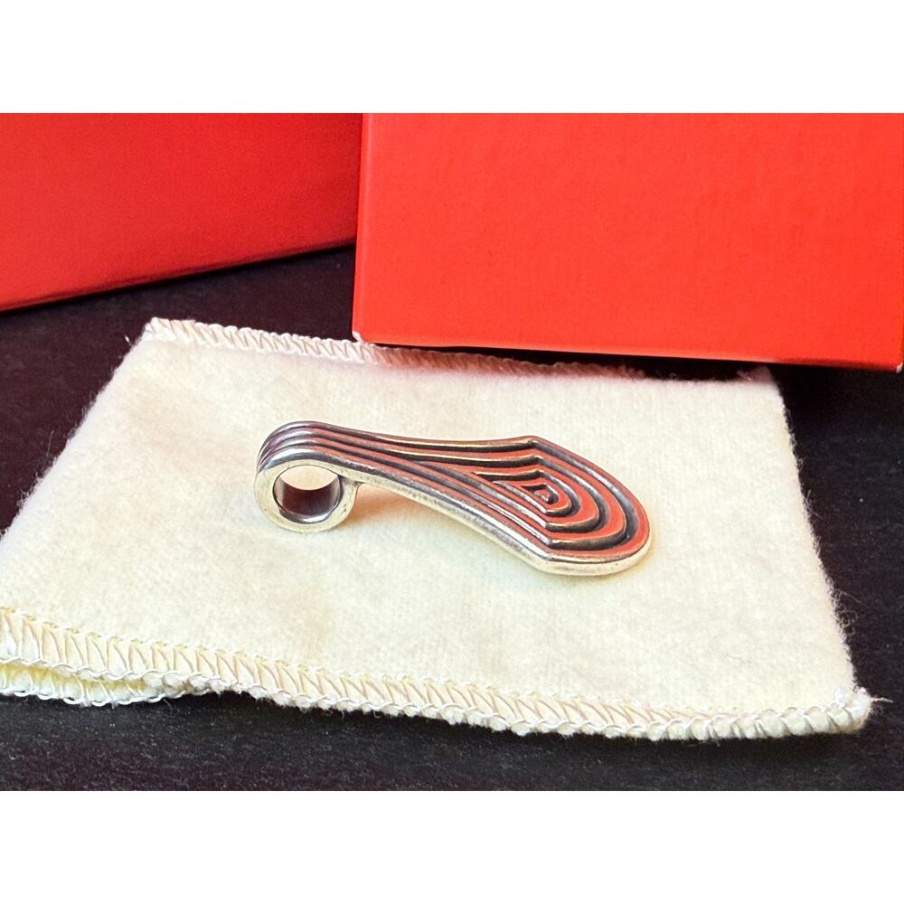 James Avery Concentric Teardrop Pendant Sterling … - image 5